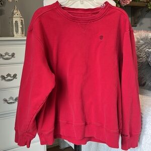 Vintage Izod Red Cotton Sweatshirt